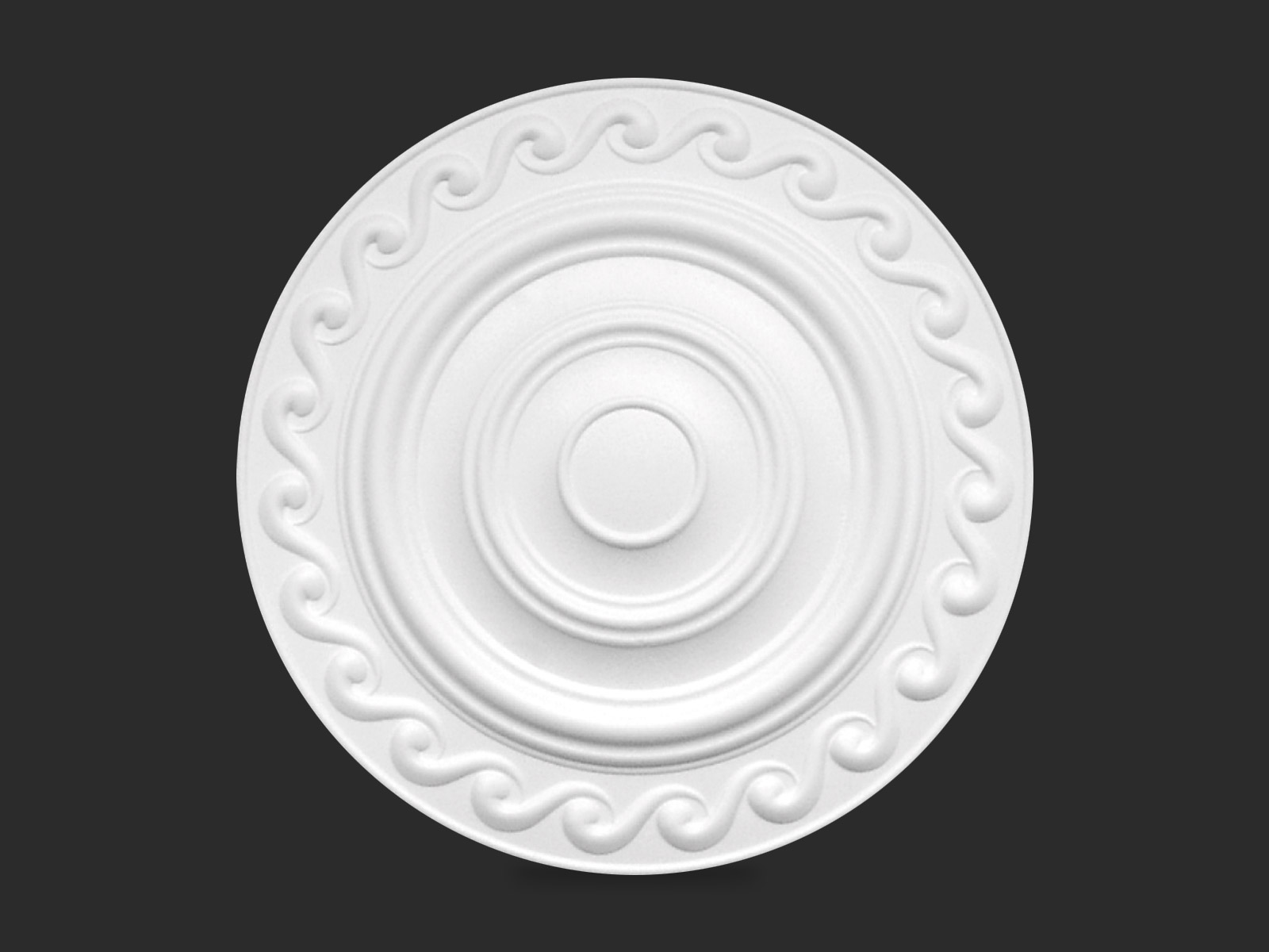 Deckenleiste Rosette Sarah Grau